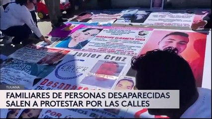 Download Video: Madres y familiares de desaparecidos protestan en las calles de Tijuana.