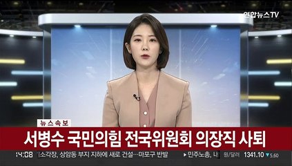 [속보] 서병수, 국민의힘 전국위원회 의장직 사퇴