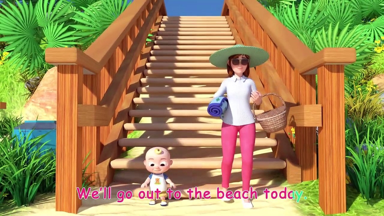 Play Sports Outside at the Beach Song  CoCo Nursery Rhymes  Kids Songs