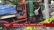 Kondisi Terkini di TKP, Petugas Tengah Berupaya Pindahkan Badan Truk dan Tiang yang Roboh