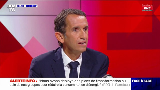 Alexandre Bompard, PDG de Carrefour répond à Christiane Lambert, présidente de la FNSEA sur le lait à moins d'un euro chez Carrefour: J'ai des clients premiers prix qui sinon privent leurs enfants
