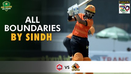 All Boundaries By Sindh | Northern vs Sindh | Match 3 | National T20 2022 | PCB | MS2T