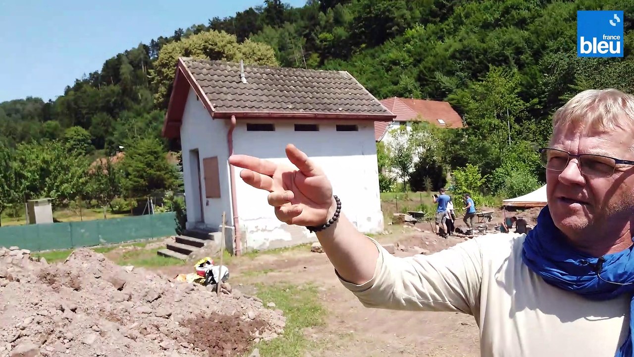 Fouilles avec Archéologie Alsace : les dimensions et l'organisation du bâtiment roman