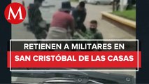 Se enfrentaron policías y manifestantes en Chiapas por el desalojo de una protesta