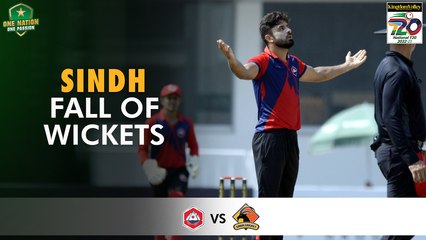 Sindh Fall Of Wickets | Northern vs Sindh | Match 3 | National T20 2022 | PCB | MS2T