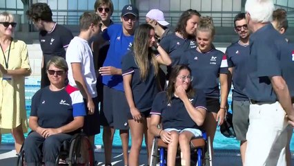 L'équipe de France de natation handisport en stage à Martigues