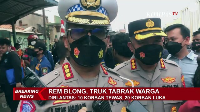 Polisi Menduga Rem Blong Jadi Penyebab Kecelakaan Truk Kontainer: Ada Bekas Rem di Lokasi Kecelakaan