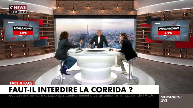 Débat sur la corrida dans Morandini Live - Gros accrochage entre un défenseur de la corrida et Jean-Marc Morandini - VIDEO