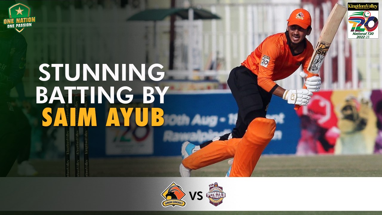 Stunning Batting By Saim Ayub | Sindh vs Southern Punjab | Match 16 | National T20 2022 | PCB | MS2T