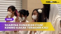Detik-detik Sharena Gunawan Cium Kening Reza Gunawan Terakhir Kali