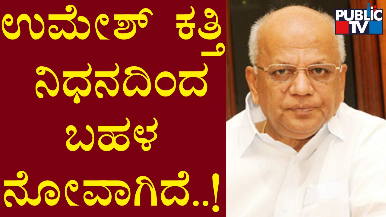 S R Patil Speaks About Lates Umesh Katti | Public TV