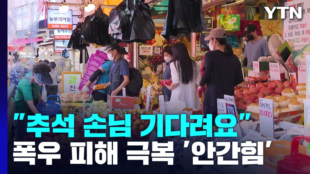 수해 복구 마친 수도권 전통시장..."추석 손님들 기다립니다" / YTN