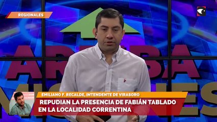 Repudian la presencia de Fabián Tablado en la localidad correntina