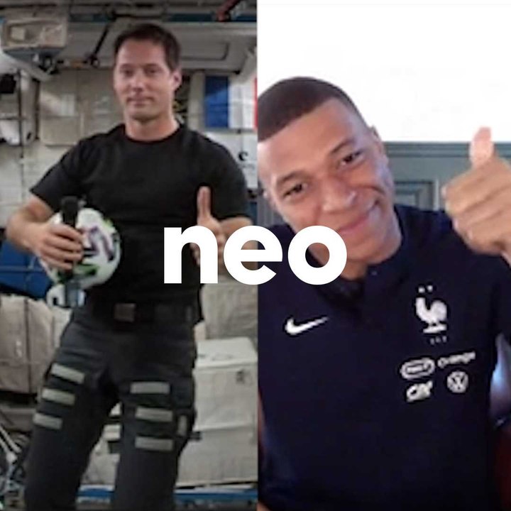 Thomas Pesquet et Killian Mbappé parlent foot à quelques jours de l'euro, duplex de l'espace