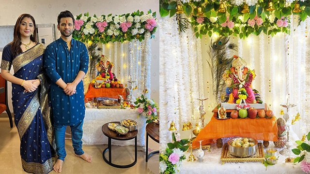 Disha Parmar Rahul Vaidya Ganpati Pooja Full Video Viral | Boldsky *Entertainment