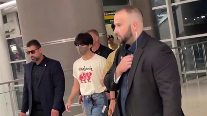 BTS V at JFK airport in New York! [8-31-22]