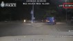 Footage shows teenage runaway driver steering wrong way down motorway in stolen van minutes before killing three people in head-on collision