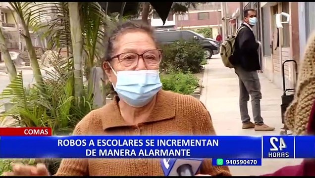 Comas: escolares son el nuevo blanco de la delincuencia