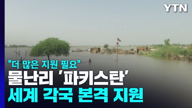 '홍수 대참사' 파키스탄에 각국 본격 지원... 더 많은 지원 필요 / YTN