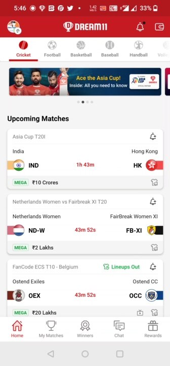 IND vs HK Dream 11,HK vs IND Dream 11 Team,Ind vs HK GL Team,India vs Hongkong dream 11 team.