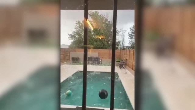 Tormenta de granizos en Girona