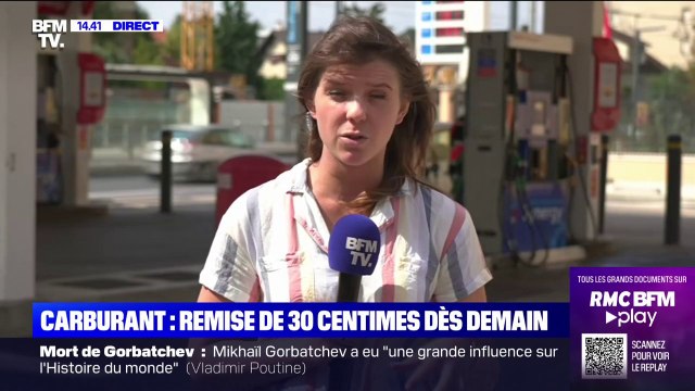 Une nouvelle remise de 30 centimes par litre de carburant entre en vigueur jeudi 1er septembre