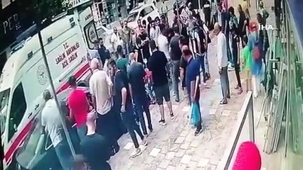 Kurşunların hedefi olan şahıs soğukkanlı davrandı