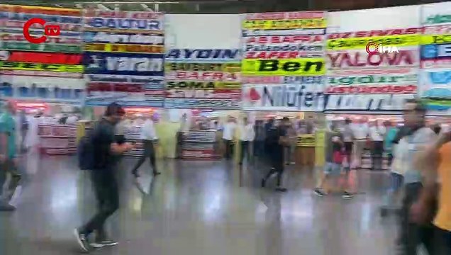 Bursa'da yıldırım otobüs terminaline düştü...Çatı çöktü.. Ağaçlar yıkıldı