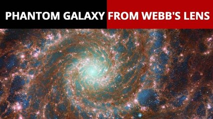James Webb Telescope Captures Phantom Galaxy's Heart