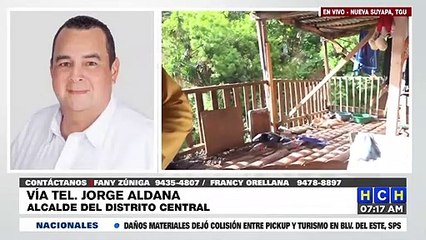 “Familia de col. Nueva Suyapa será reubicada en lugar digno”: Alcalde Aldana