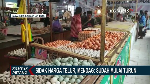 Mendag Pastikan Harga Telur di Pasar Tradisional Mulai Turun