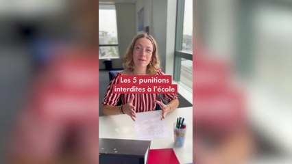 Download Video: Rentrée : Les 5 punitions interdites à l'école