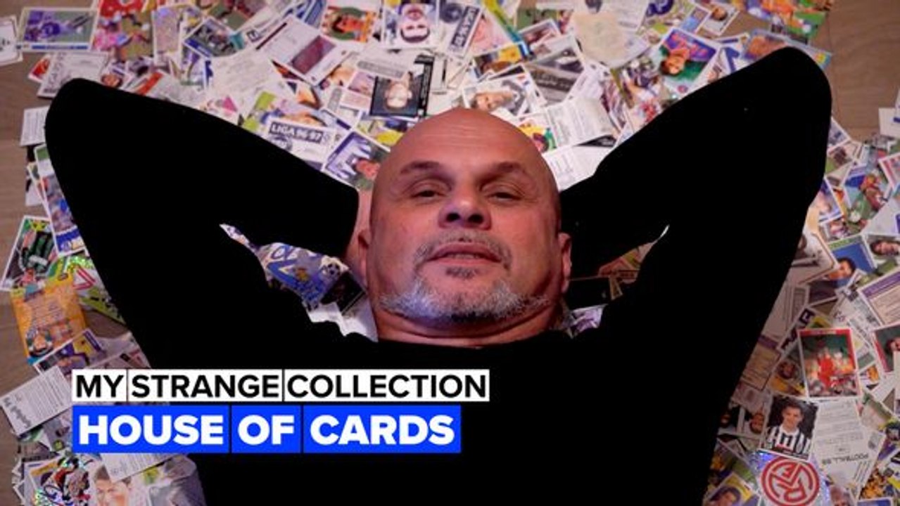 My strange collection: Millions of football stickers