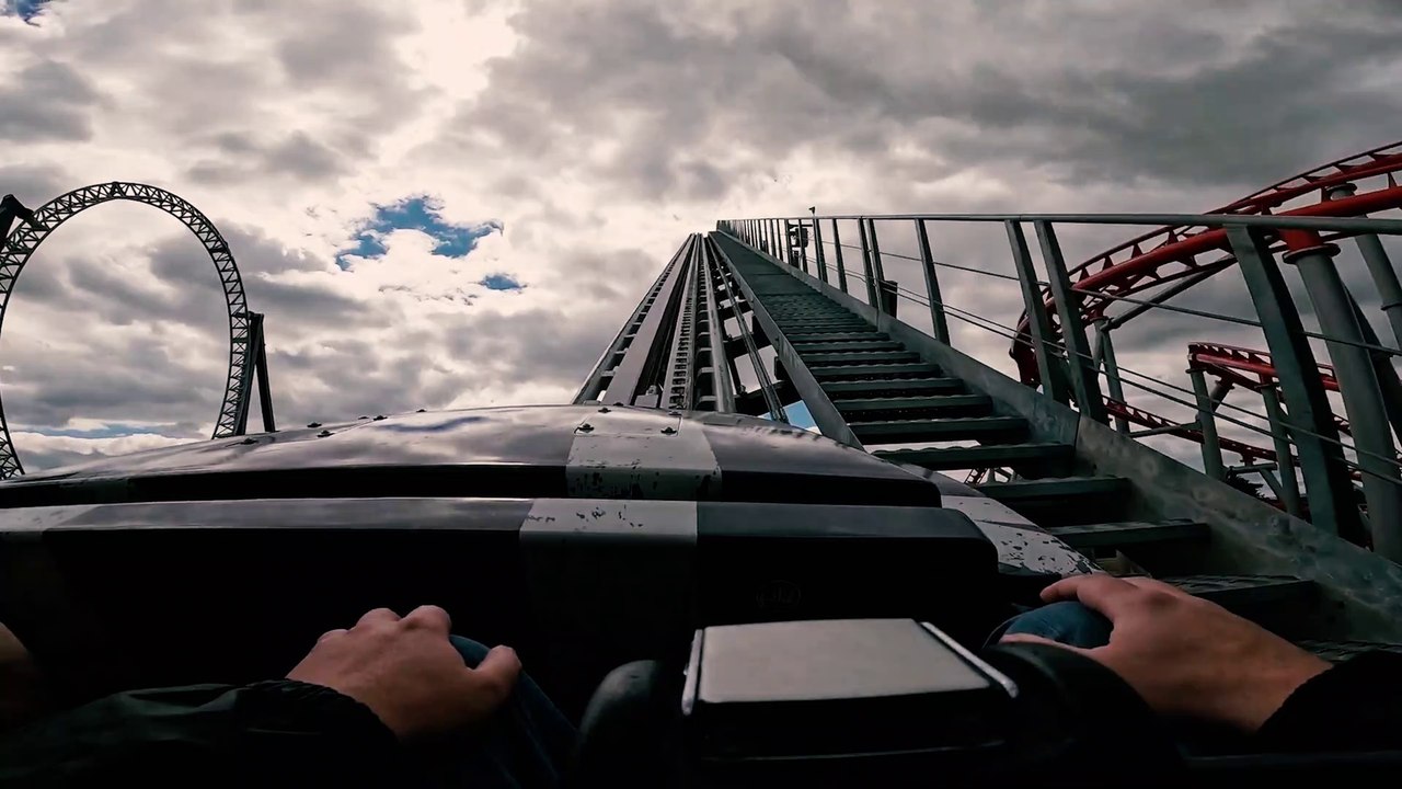 Sik Roller Coaster (Flamingo Land Theme Park - Malton, England) - Roller Coaster POV Video - Front Row