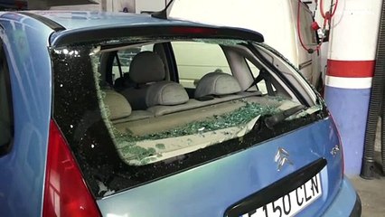 Una bebé muerta y decenas de heridos por piedras de granizo en el noreste de España