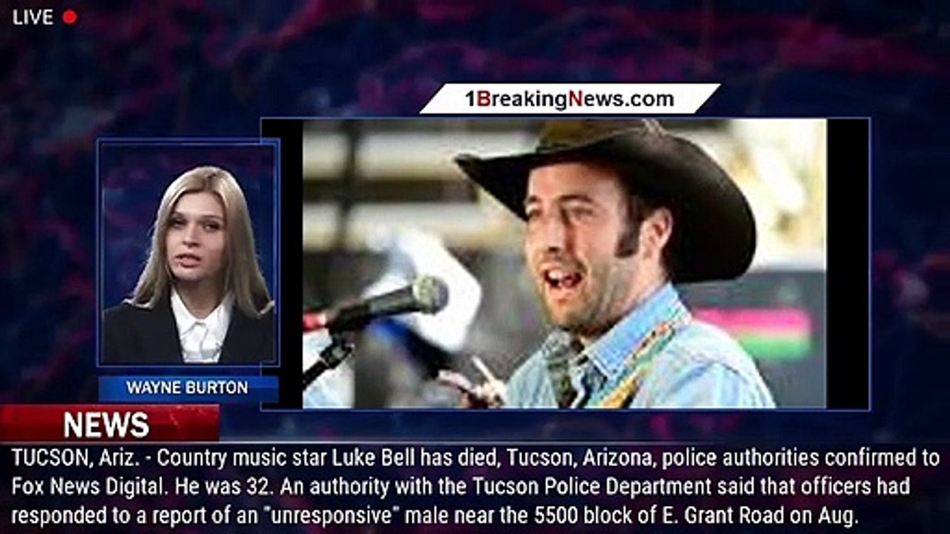⁣Country music singer Luke Bell found dead at age 32 - 1breakingnews.com