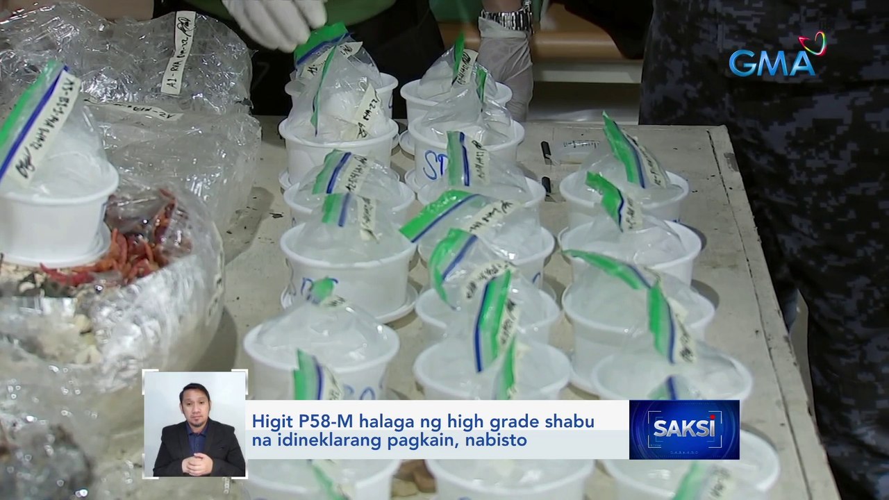 Higit P58-M halaga ng high grade shabu na idineklarang pagkain, nabisto | Saksi