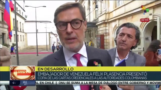 Félix Plasencia, embajador venezolano en Colombia, presentó cartas credenciales