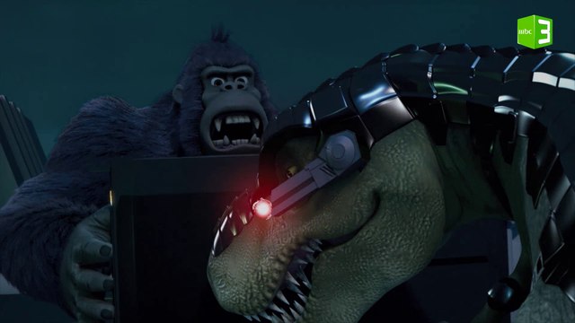 كونج يواجه الديناصور الآلي العملاق