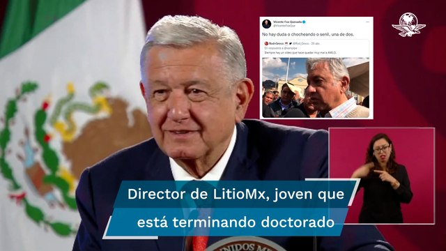 AMLO a Vicente Fox: “Pues sí, ya estoy chocheando, pero él está jovencito o qué”