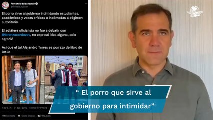 Exhiben fotos de joven que llamó racista a Lorenzo Córdova, con personajes de morena