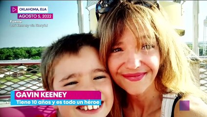 Niño realiza heroica maniobra para salvar a su madre