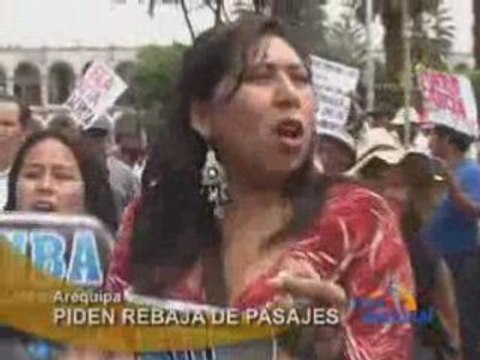 PIDEN REBAJA DE PASAJES - AREQUIPA