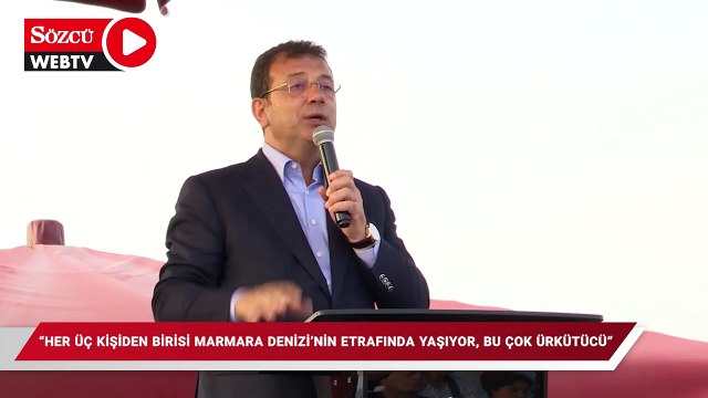 İmamoğlu nüfus sorununa dikkat çekti: Her üç kişiden birisi Marmara Denizi'nin etrafında yaşıyor, bu çok ürkütücü