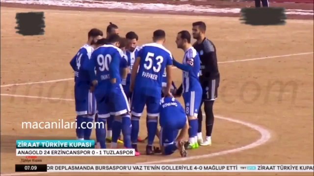 Anagold 24Erzincanspor 0-1 Tuzlaspor [HD] 17.01.2017 - 2016-2017 Turkish Cup Group E Matchday 5