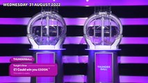 Thunderball 31 August 2022 draw results from Wednesday The National Lottery