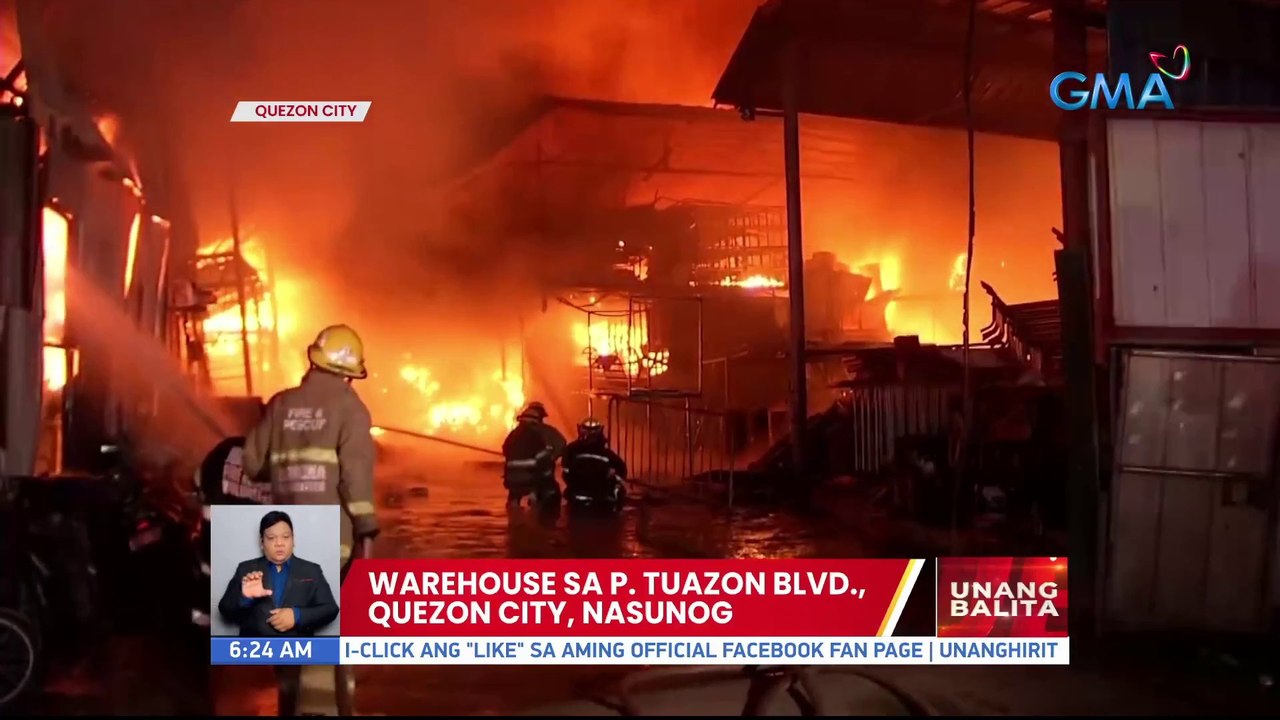 Warehouse sa P. Tuazon Blvd., Quezon City, nasunog | UB