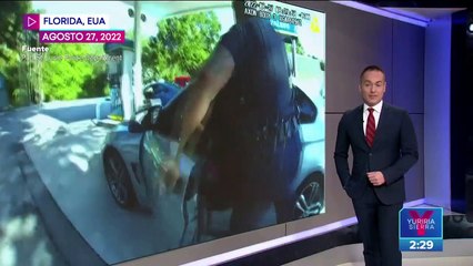 VIDEO: Hombre arrastra a policía en Florida, Estados Unidos