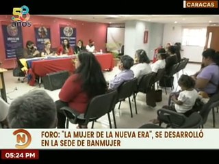 Banmujer desarrolló en Caracas el Foro "La Mujer de la Nueva Era"