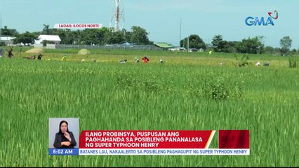 Ilang probinsya, puspusan ang paghahanda sa posibleng pananalasa ng Super Typhoon Henry | UB